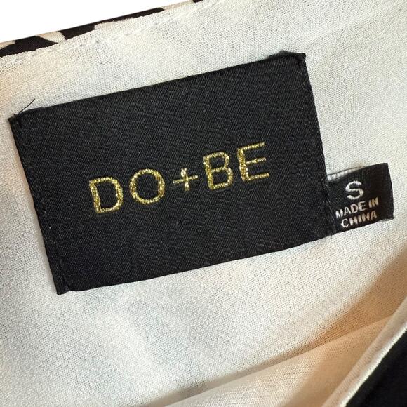 NWT DO+BE black and white floral one shoulder flutter sleeve midi dress small - Picture 5 of 8